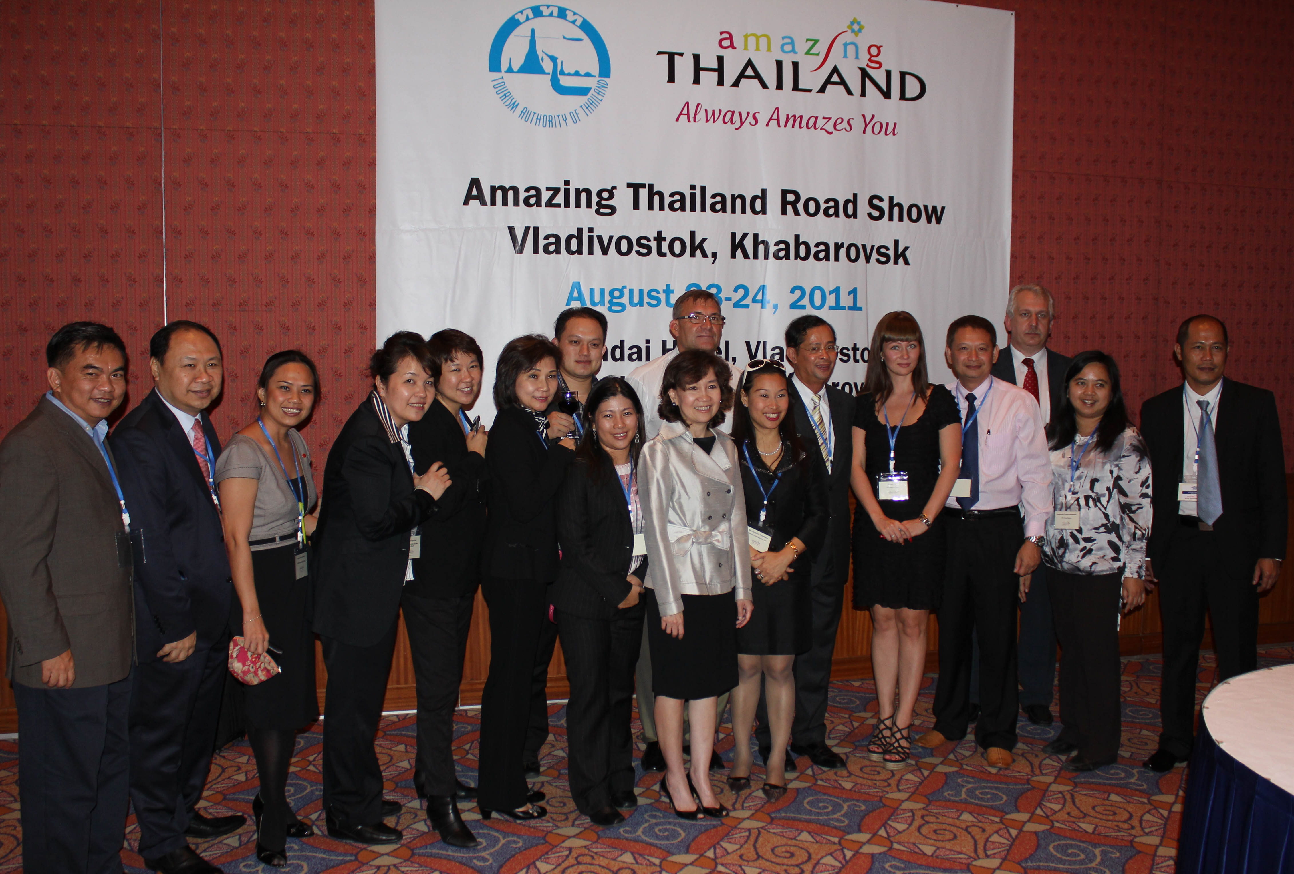 ททท. พาผู้ประกอบการไทยบุกตลาด Far East ในรัสเซีย จัดงานส่งเสริมการขาย ณ เมือง  วลาดิวอสต็อก และเมืองคาบารอฟ  คาดแนวโน้มตลาดรัสเซียโตอีก 30.47 % ภายในสิ้นปี 2554
